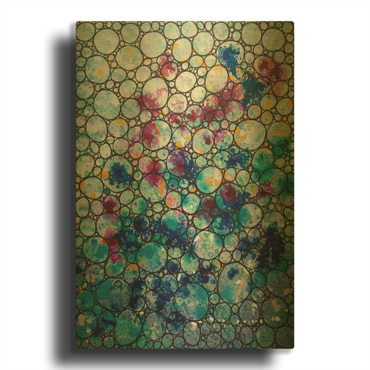 'Dimension 35' By Hilary Winfield Gold Metal Wall Art