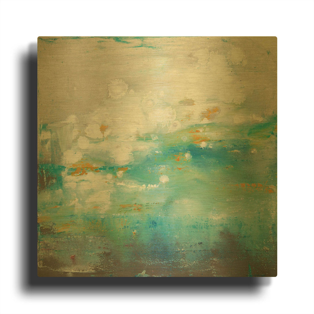 'Stratosphere 12' By Hilary Winfield Gold Metal Wall Art