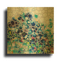 'Dimension 43' By Hilary Winfield Gold Metal Wall Art