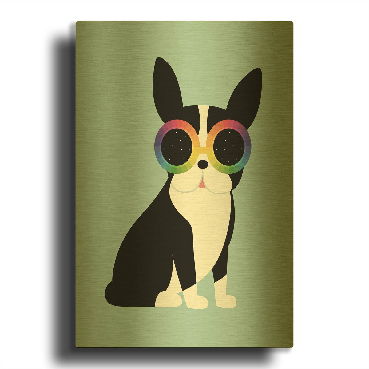 'Work Hard Play Harder' By Andy Westface Gold Metal Wall Art