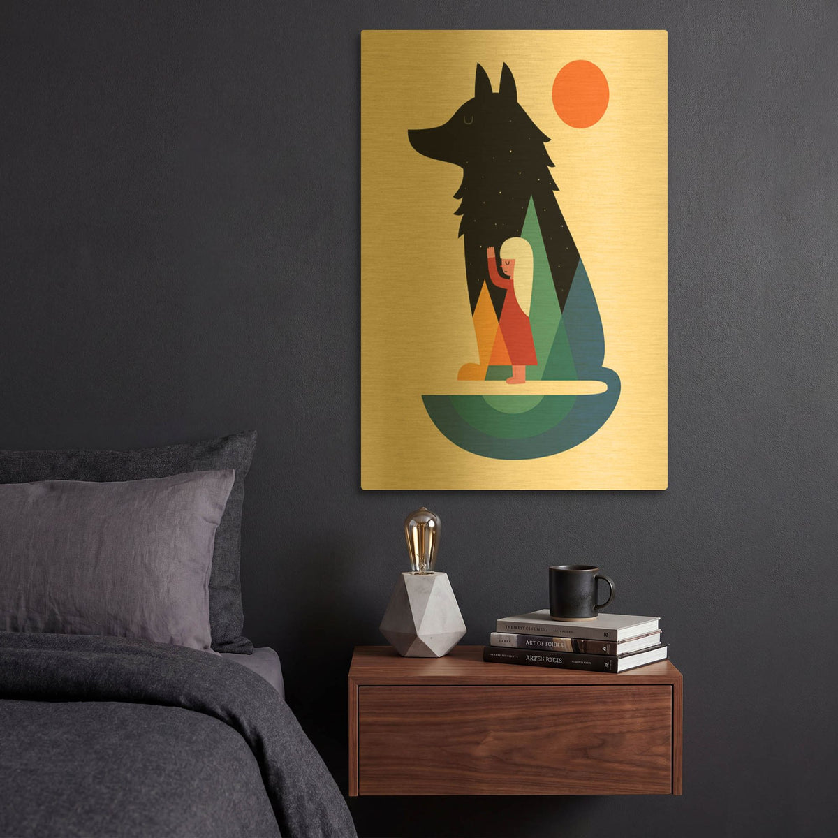 'Best Friend' By Andy Westface Gold Metal Wall Art