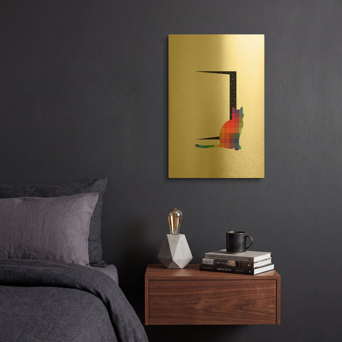 'Curiosity' By Andy Westface Gold Metal Wall Art
