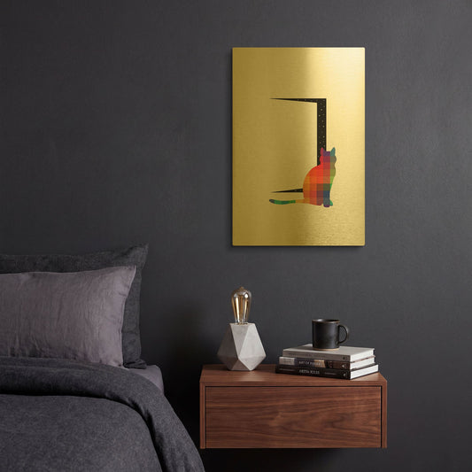 'Curiosity' By Andy Westface Gold Metal Wall Art