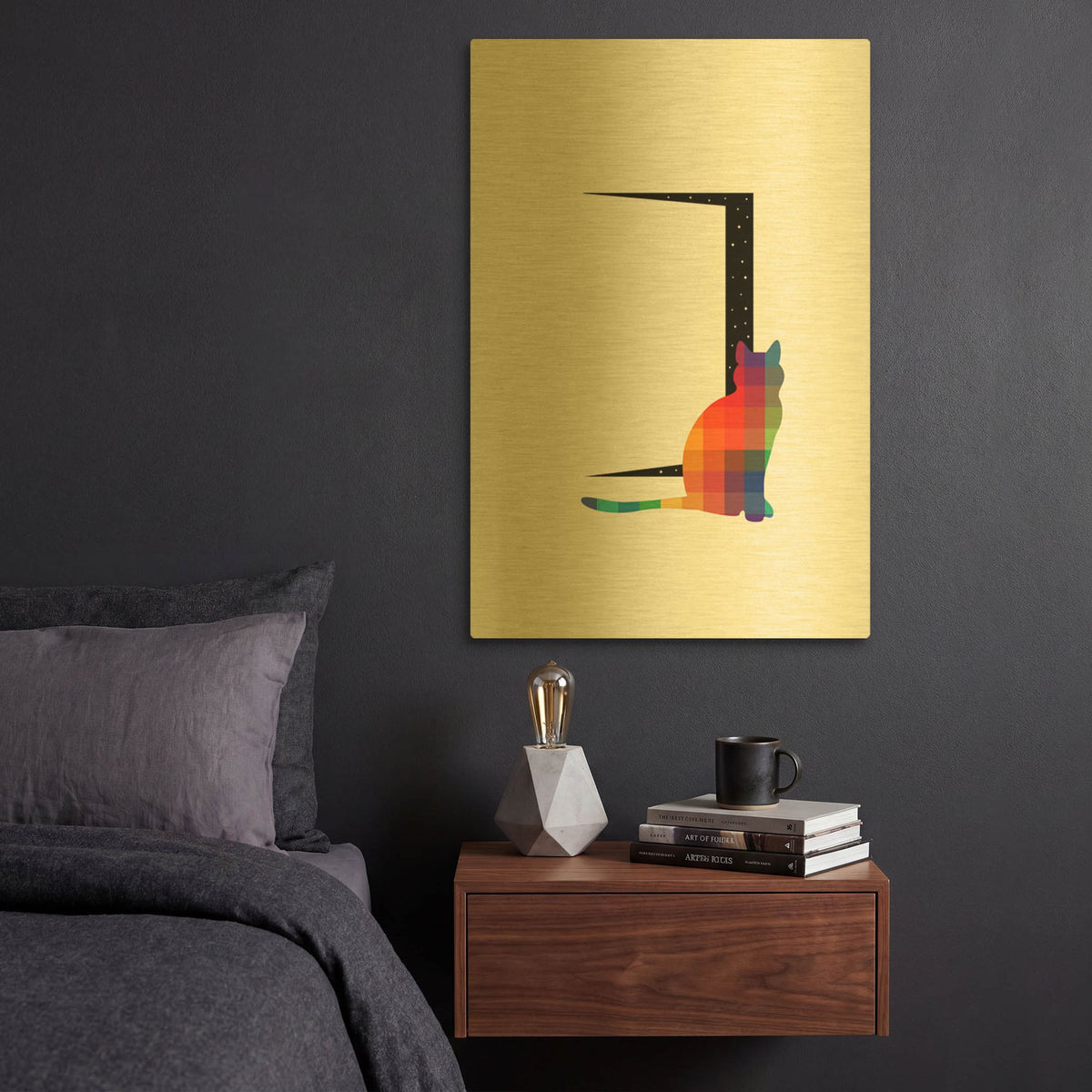 'Curiosity' By Andy Westface Gold Metal Wall Art