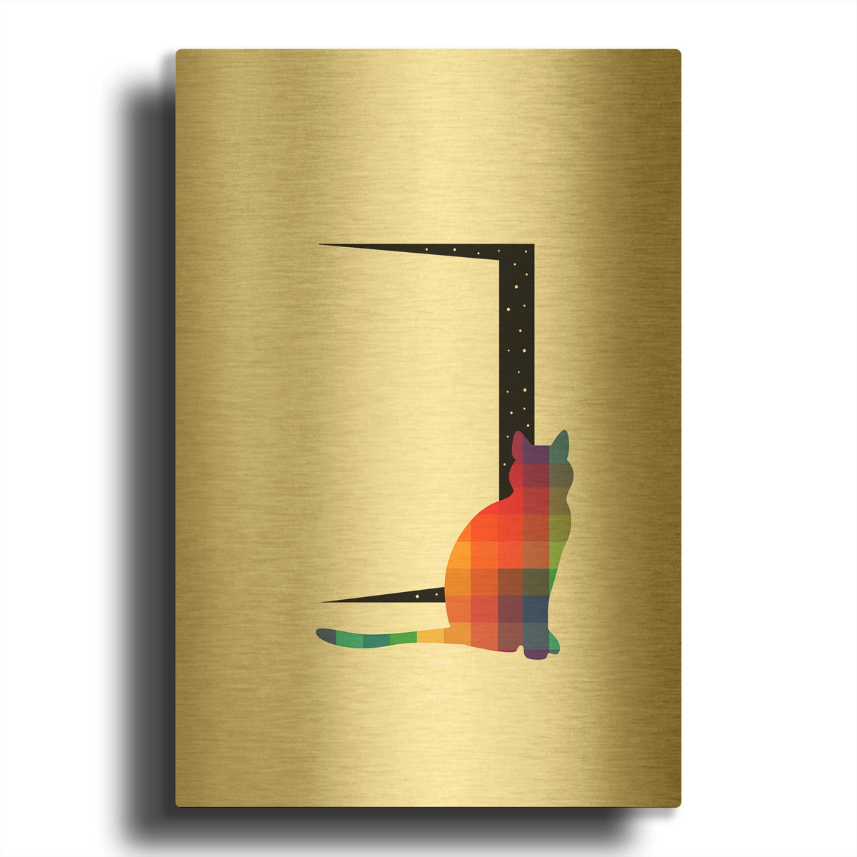 'Curiosity' By Andy Westface Gold Metal Wall Art