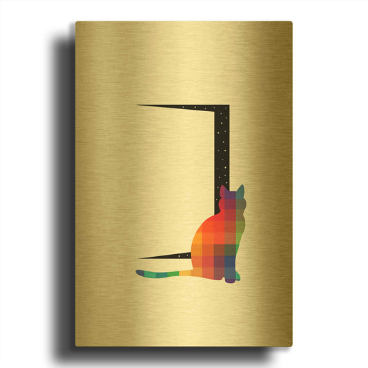 'Curiosity' By Andy Westface Gold Metal Wall Art