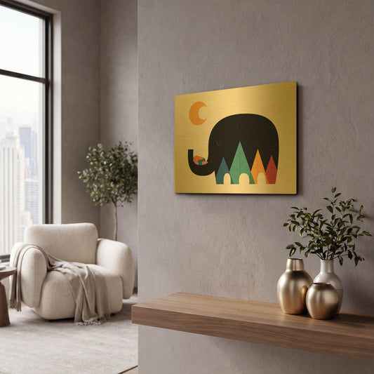 'Dream In The Air' By Andy Westface Gold Metal Wall Art