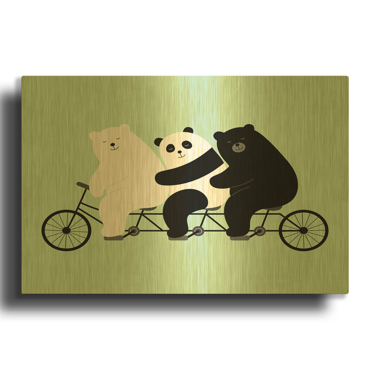 'Family Time' By Andy Westface Gold Metal Wall Art