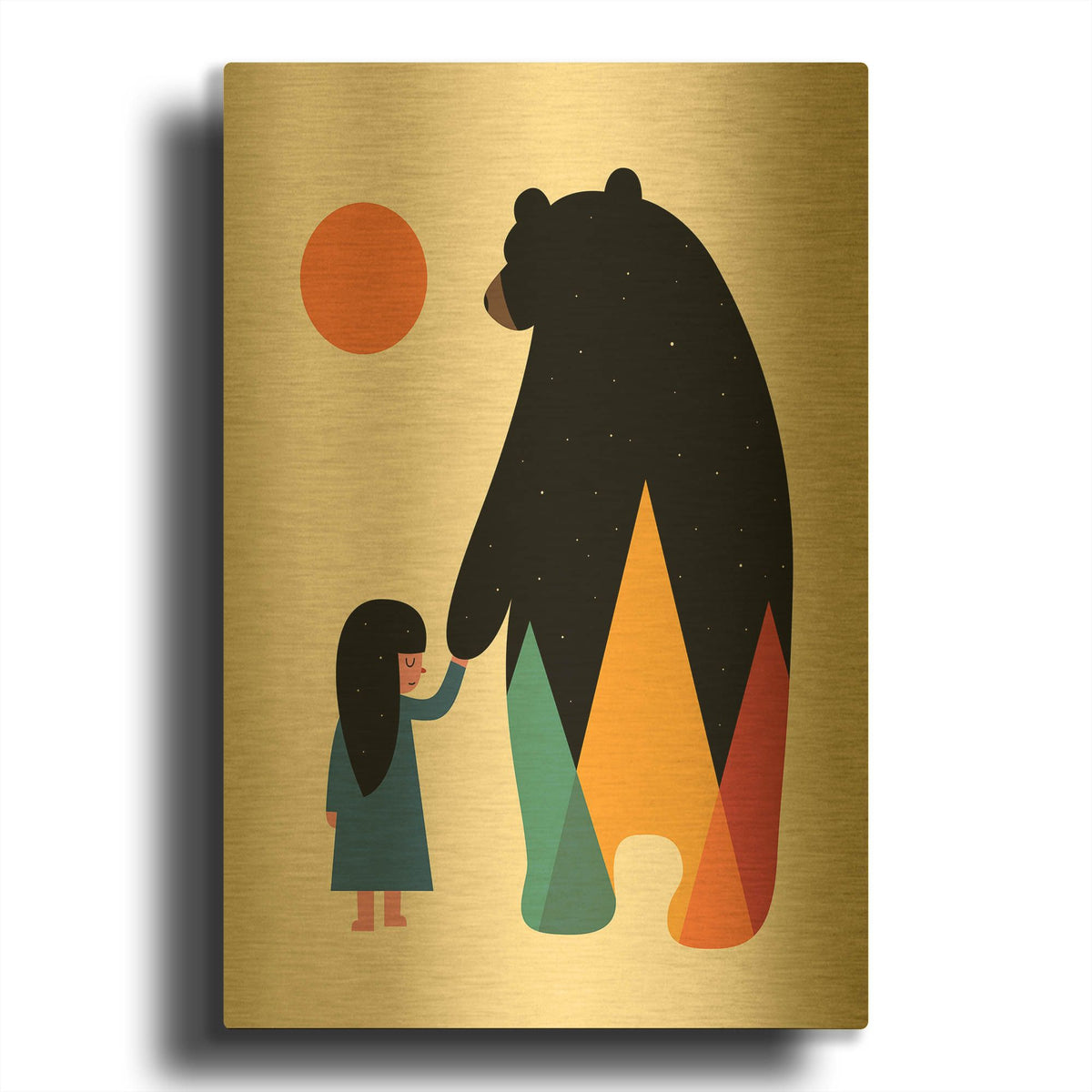 'Go Home' By Andy Westface Gold Metal Wall Art