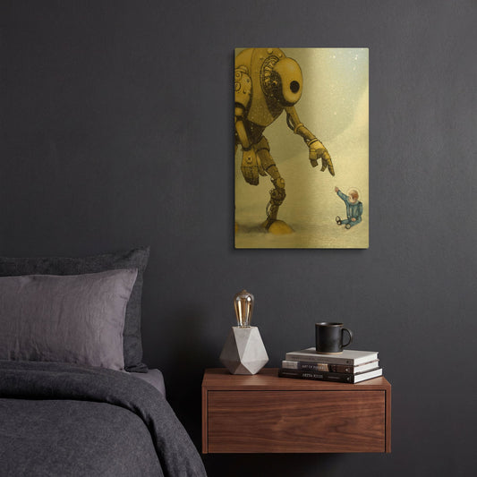 'Do In Here' By Craig Snodgrass Gold Metal Wall Art