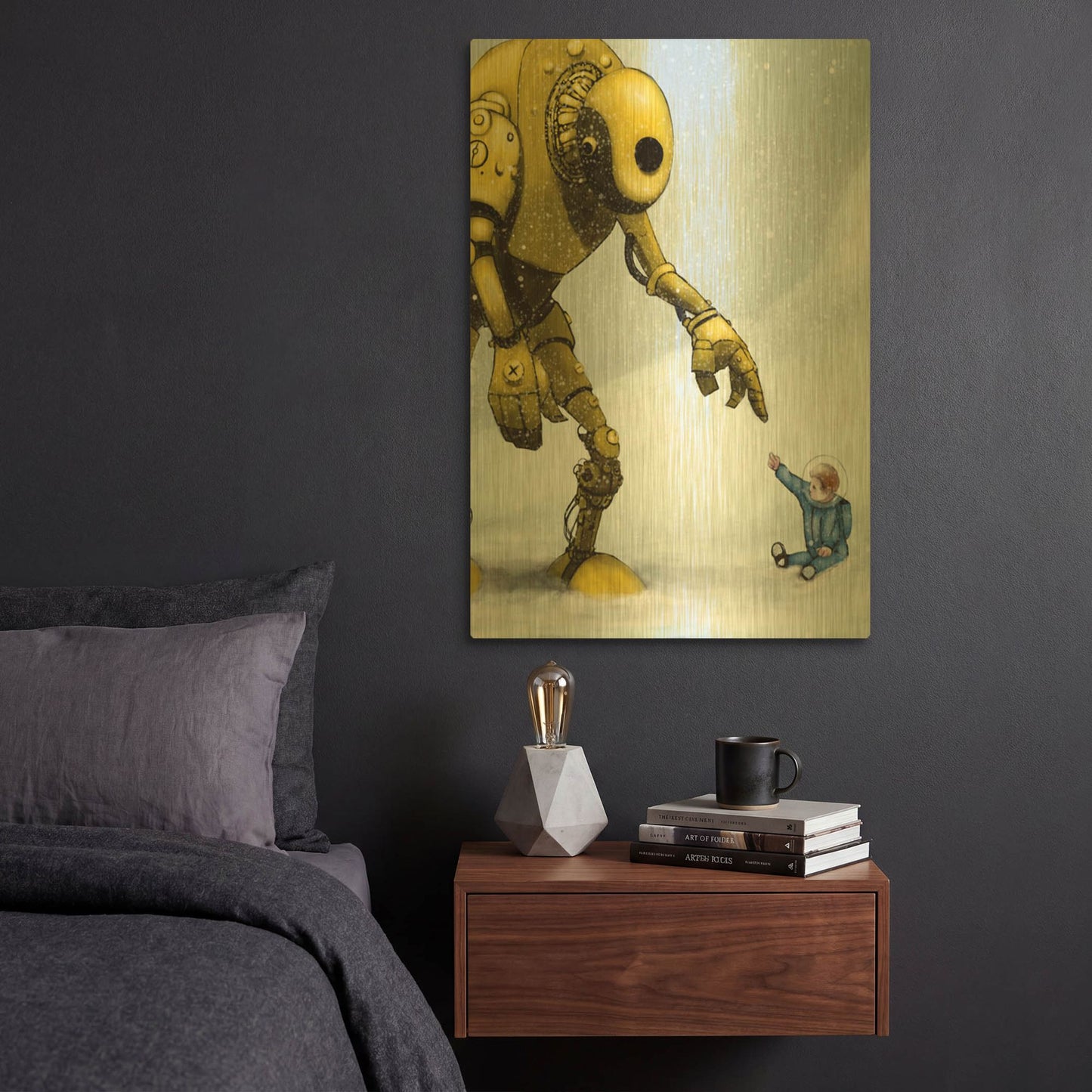 'Do In Here' By Craig Snodgrass Gold Metal Wall Art