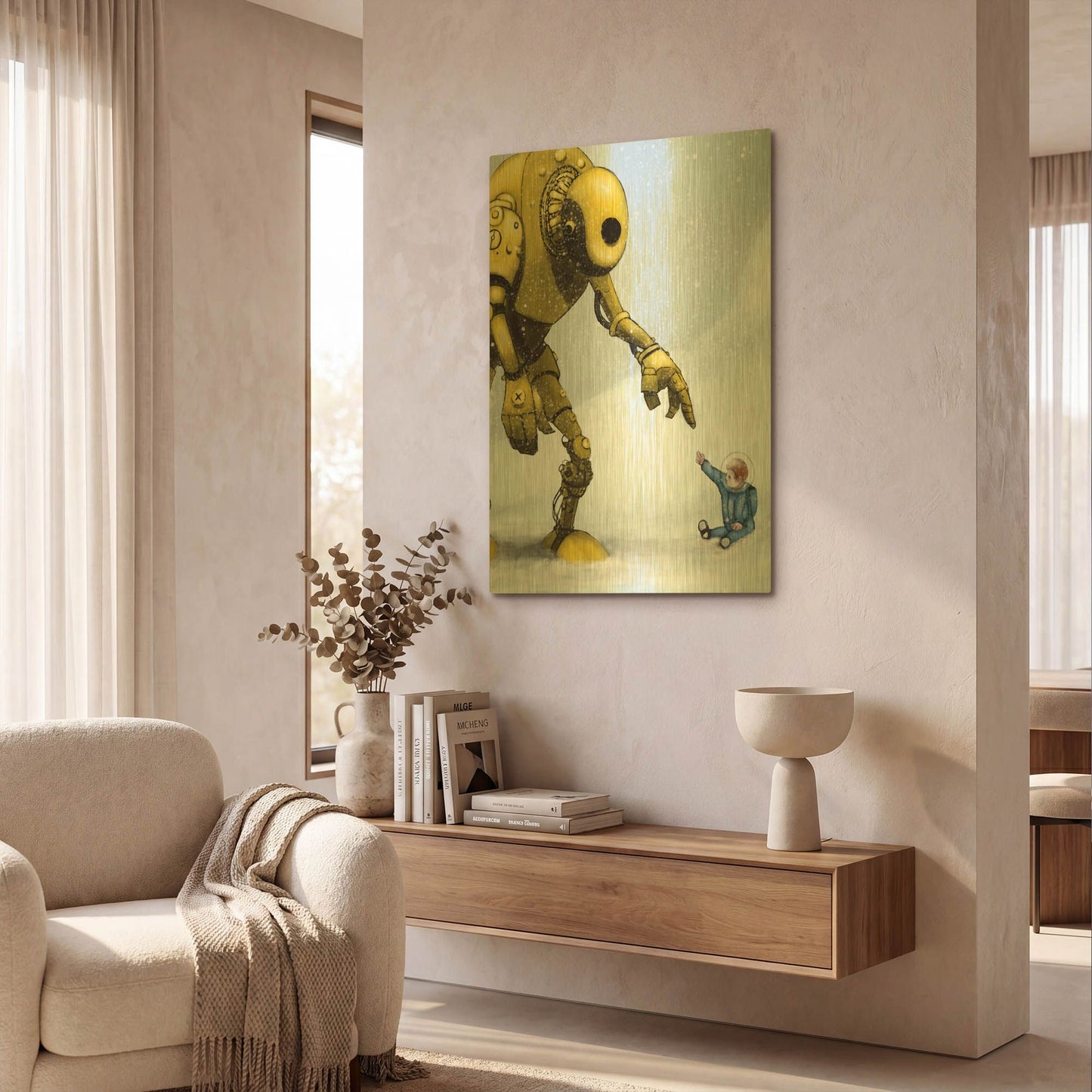 'Do In Here' By Craig Snodgrass Gold Metal Wall Art