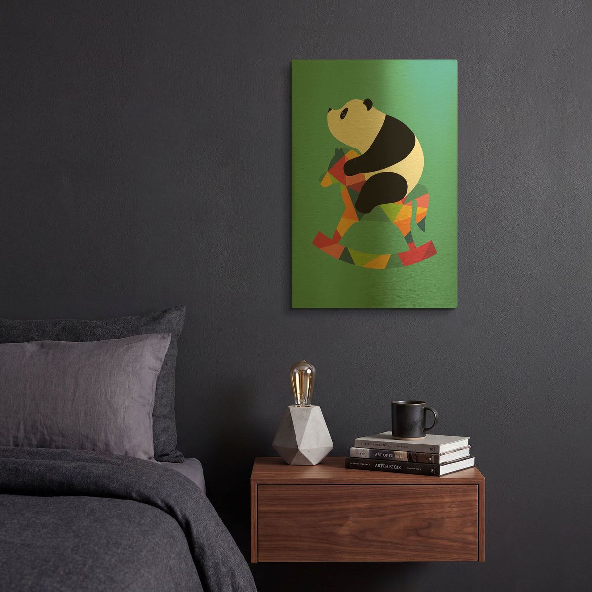 'Rock On' By Andy Westface Gold Metal Wall Art