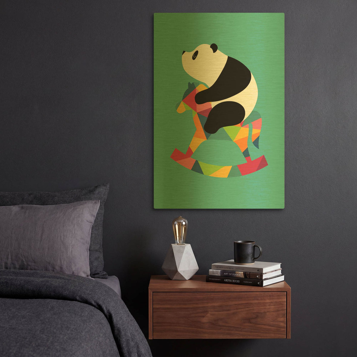 'Rock On' By Andy Westface Gold Metal Wall Art