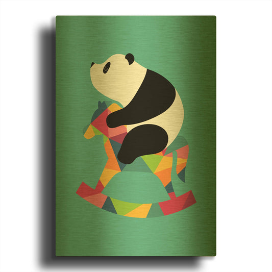 'Rock On' By Andy Westface Gold Metal Wall Art
