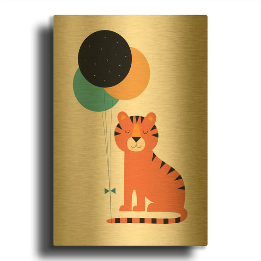 'Time To Celebrate' By Andy Westface Gold Metal Wall Art