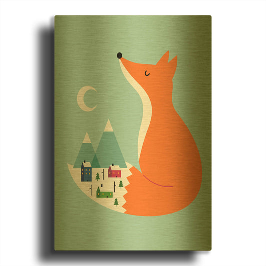 'Winter Dreams' By Andy Westface Gold Metal Wall Art