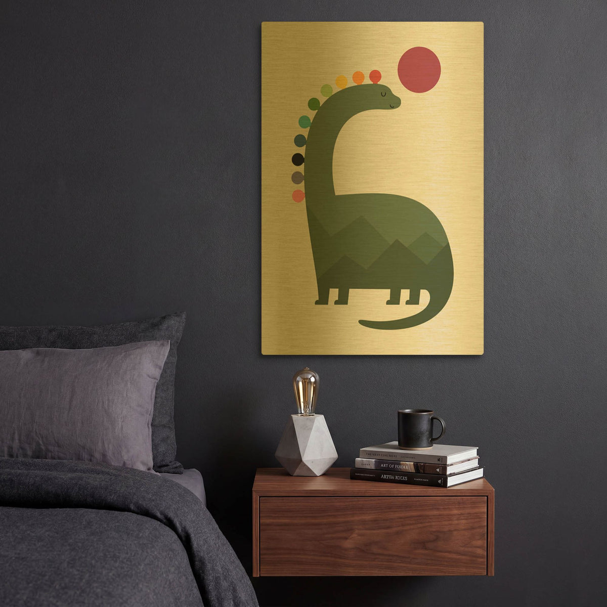 'Light Up' By Andy Westface Gold Metal Wall Art