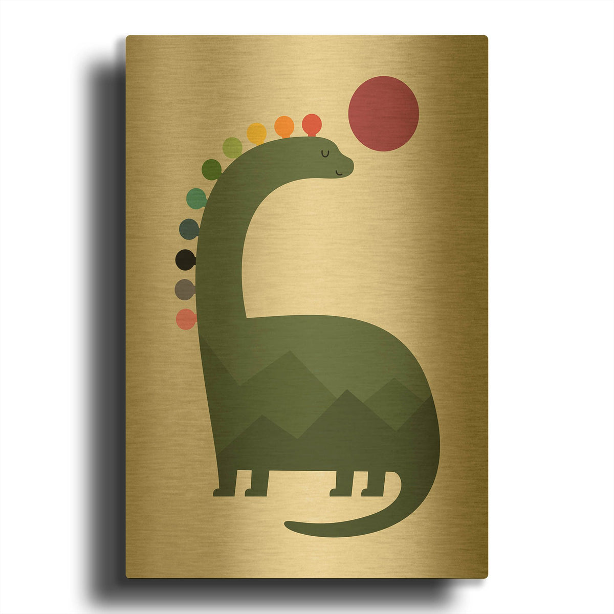 'Light Up' By Andy Westface Gold Metal Wall Art