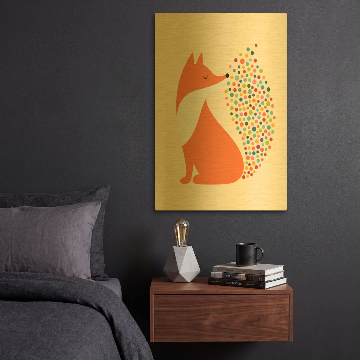 'Little Fire' By Andy Westface Gold Metal Wall Art