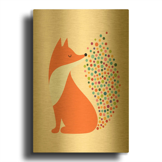 'Little Fire' By Andy Westface Gold Metal Wall Art