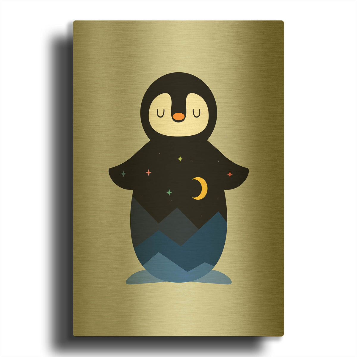'Star Night' By Andy Westface Gold Metal Wall Art