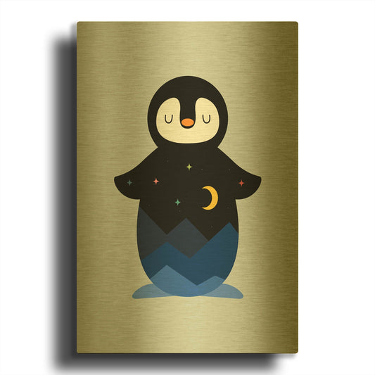 'Star Night' By Andy Westface Gold Metal Wall Art