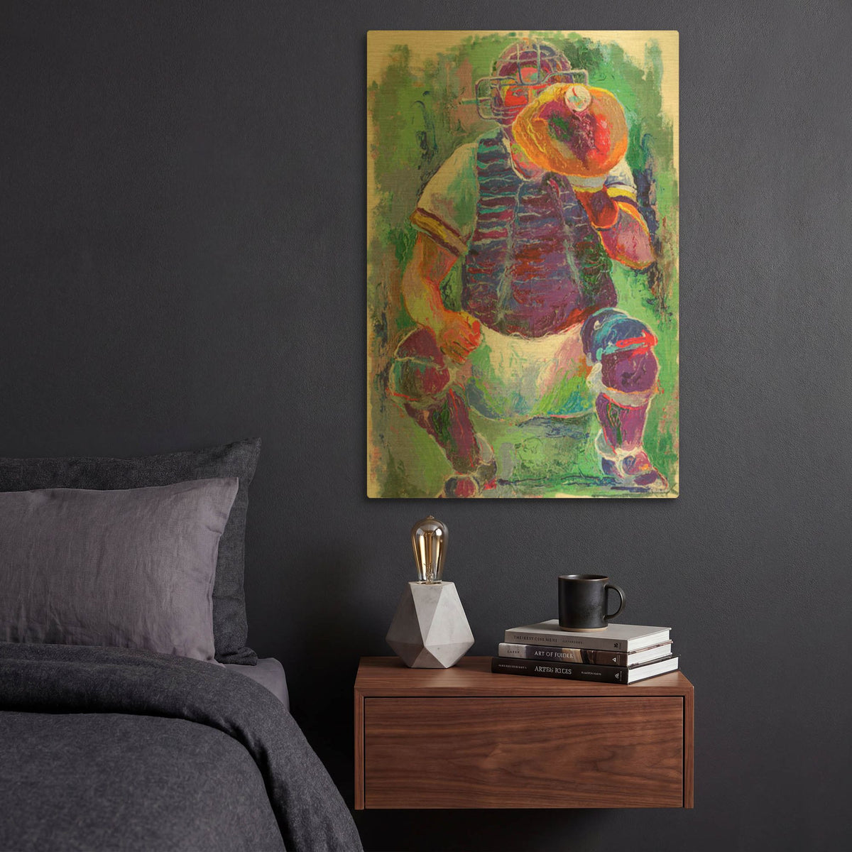 'Catcher' By Richard Wallich Gold Metal Wall Art