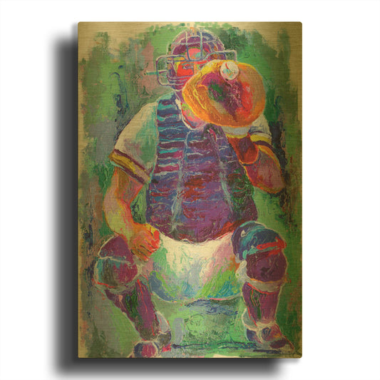 'Catcher' By Richard Wallich Gold Metal Wall Art