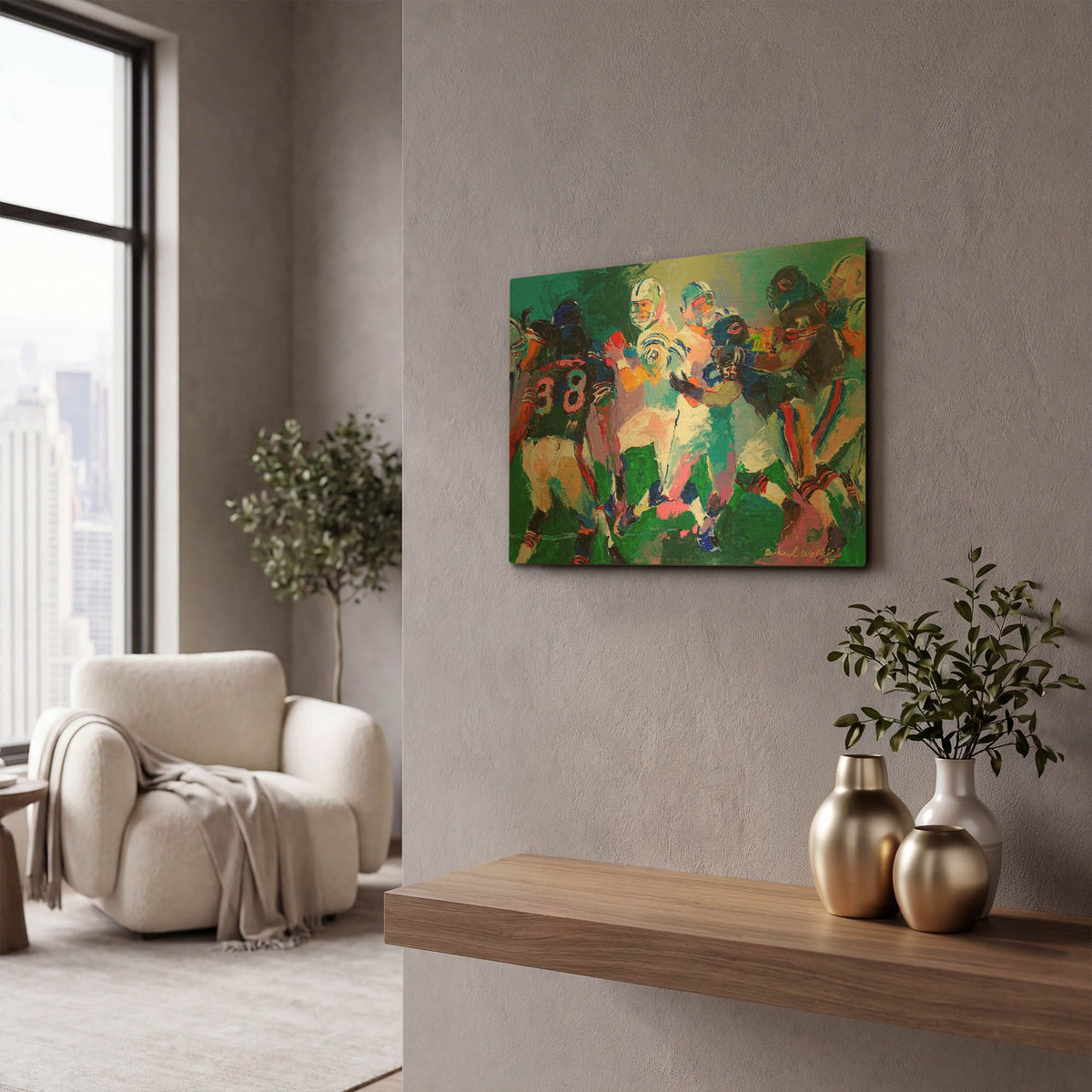 'XLI' By Richard Wallich Gold Metal Wall Art