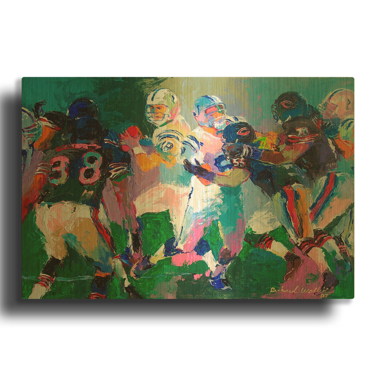 'XLI' By Richard Wallich Gold Metal Wall Art