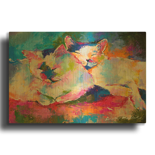 'Mac+Jack' By Richard Wallich Gold Metal Wall Art