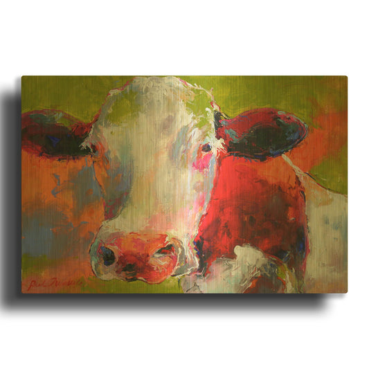 'Art Cow' By Richard Wallich Gold Metal Wall Art