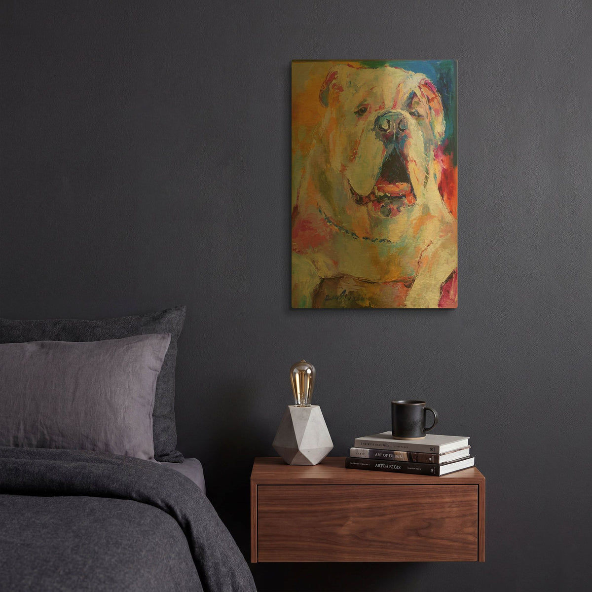 'Art Bull' By Richard Wallich Gold Metal Wall Art