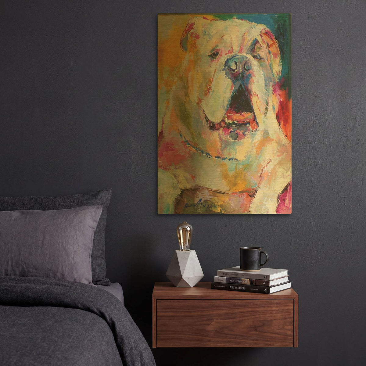 'Art Bull' By Richard Wallich Gold Metal Wall Art