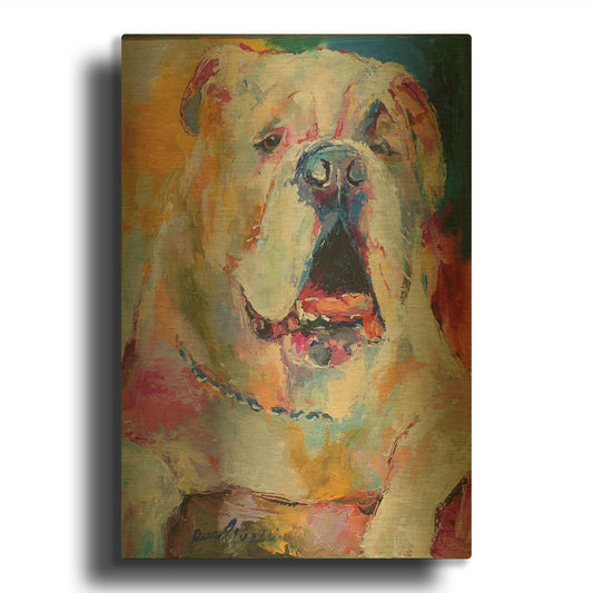 'Art Bull' By Richard Wallich Gold Metal Wall Art