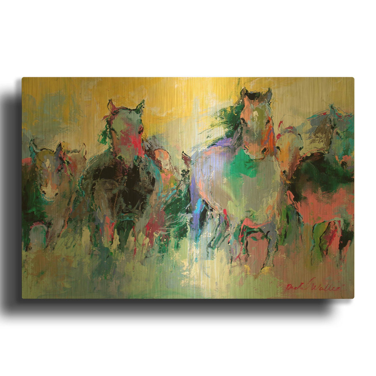 'Art Wild 2' By Richard Wallich Gold Metal Wall Art