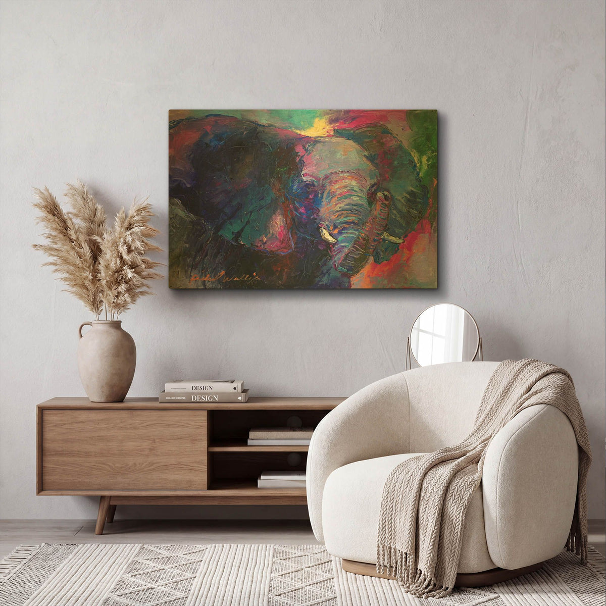 'artelephoto 4' By Richard Wallich Gold Metal Wall Art