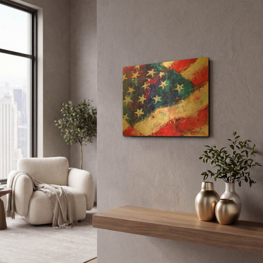 'artflag' By Richard Wallich Gold Metal Wall Art