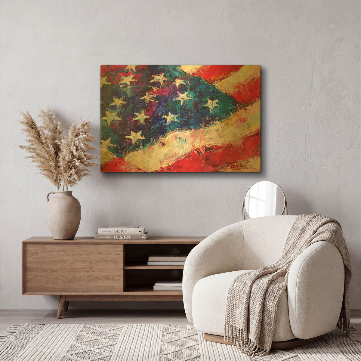 'artflag' By Richard Wallich Gold Metal Wall Art