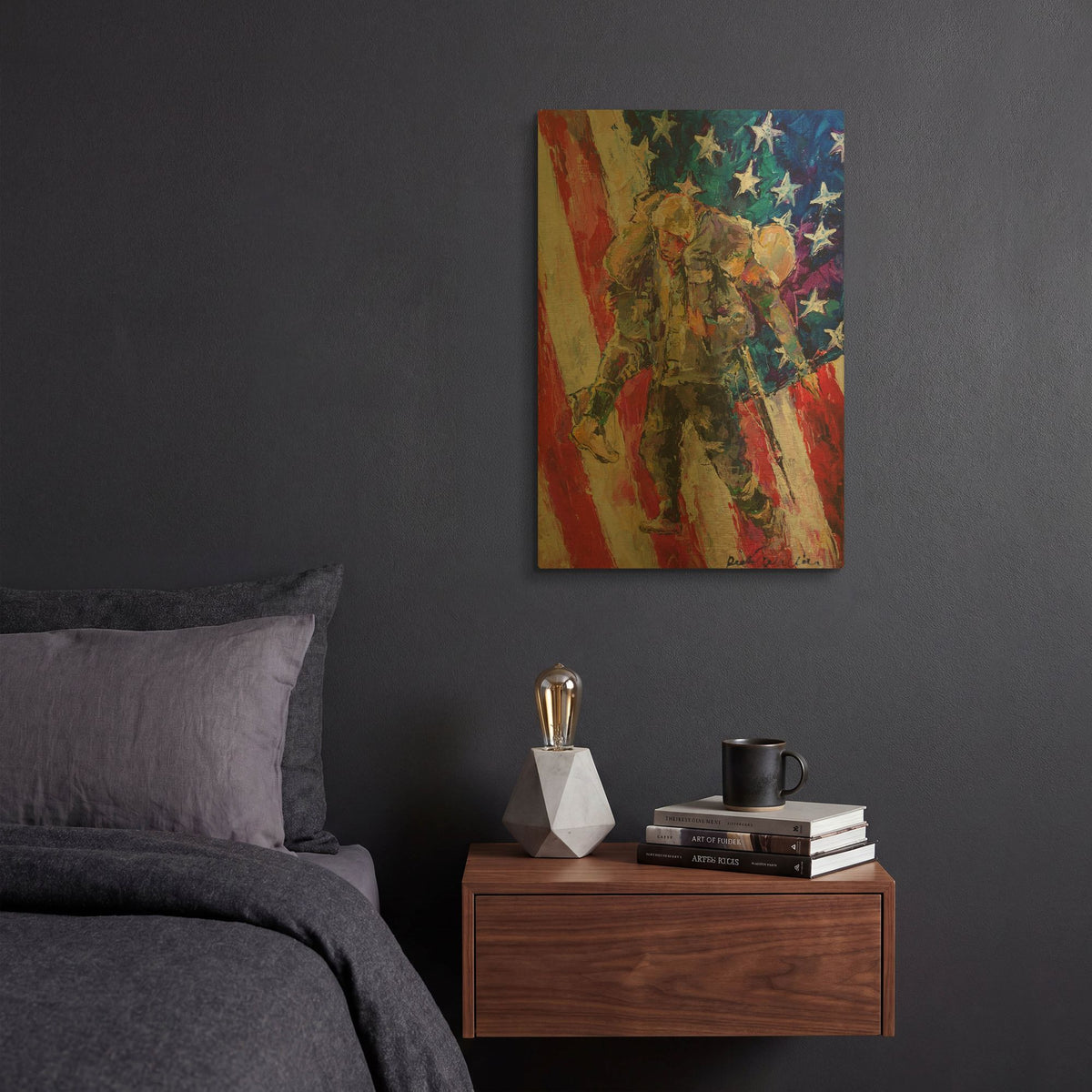 'artsolider' By Richard Wallich Gold Metal Wall Art