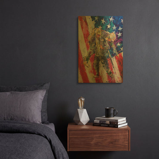 'artsolider' By Richard Wallich Gold Metal Wall Art