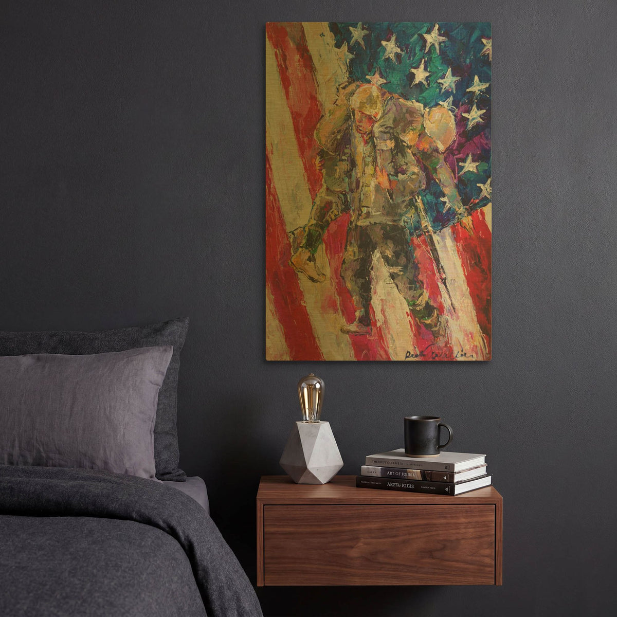 'artsolider' By Richard Wallich Gold Metal Wall Art