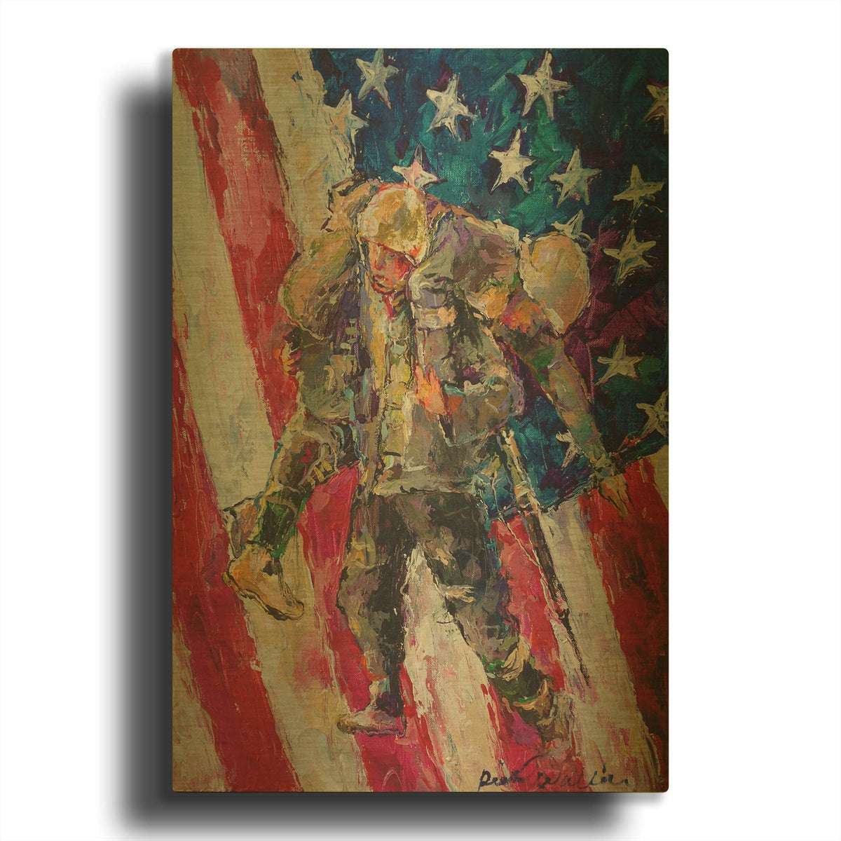 'artsolider' By Richard Wallich Gold Metal Wall Art