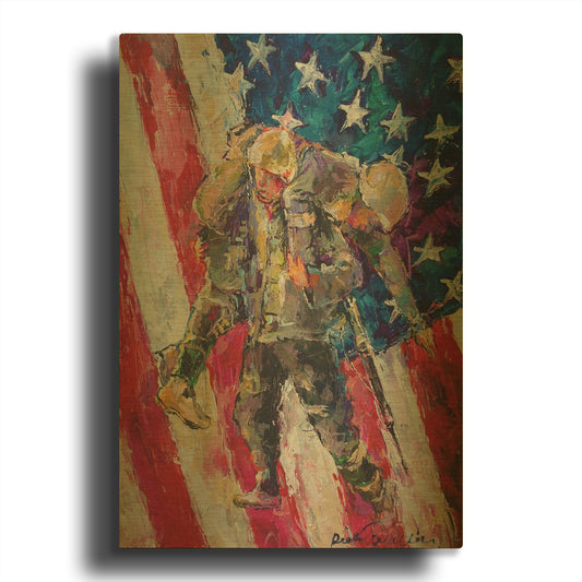 'artsolider' By Richard Wallich Gold Metal Wall Art