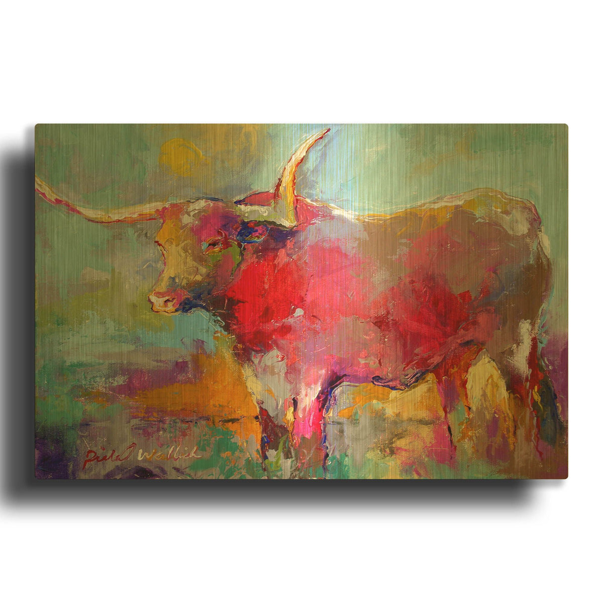 'arttlong' By Richard Wallich Gold Metal Wall Art