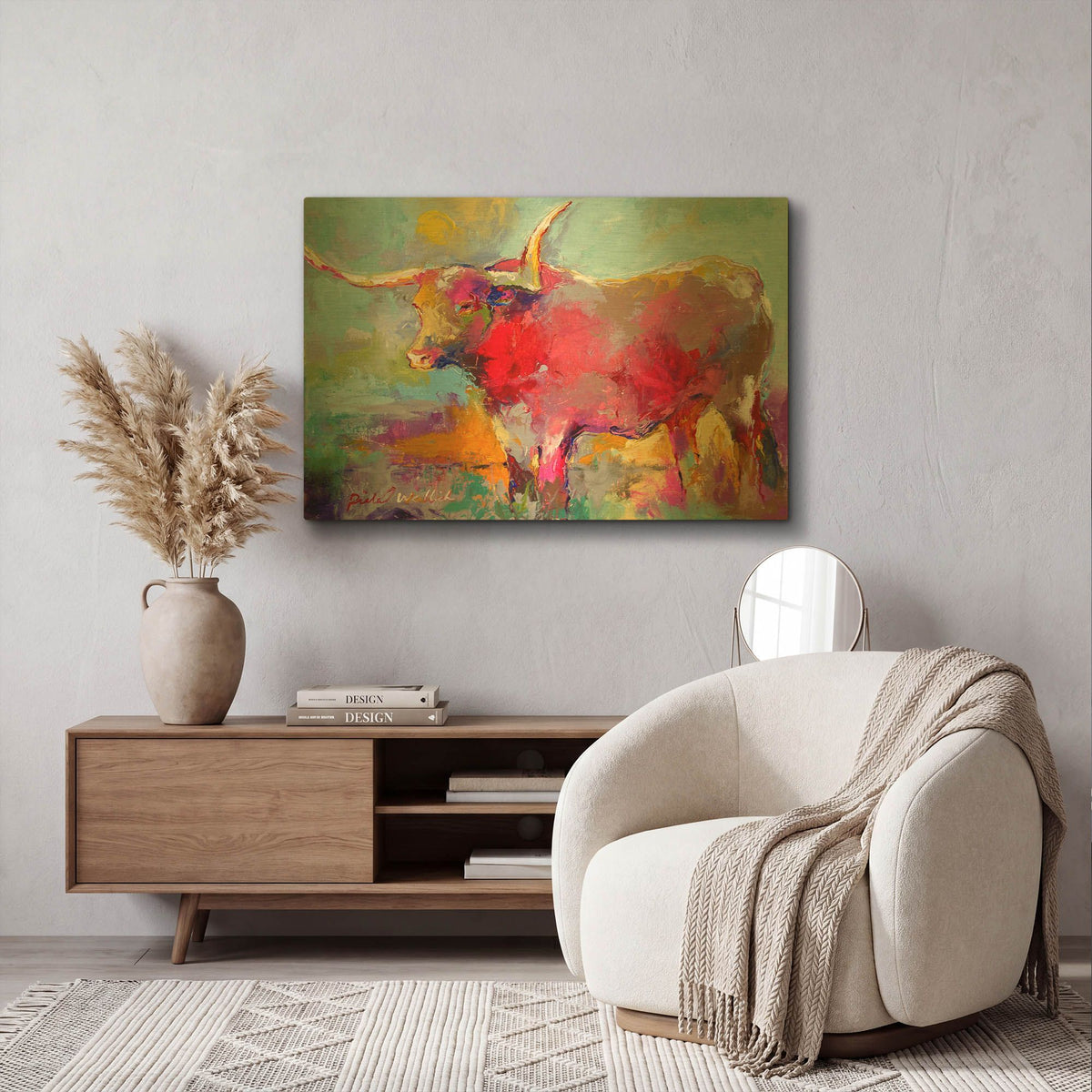 'arttlong' By Richard Wallich Gold Metal Wall Art