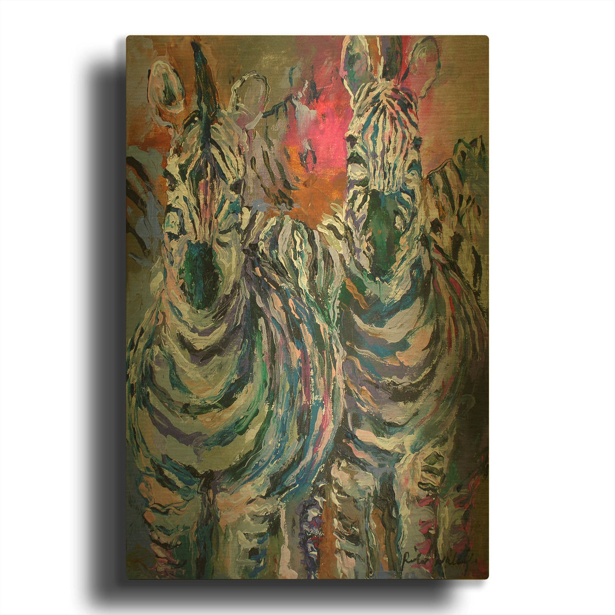 'artzebra' By Richard Wallich Gold Metal Wall Art