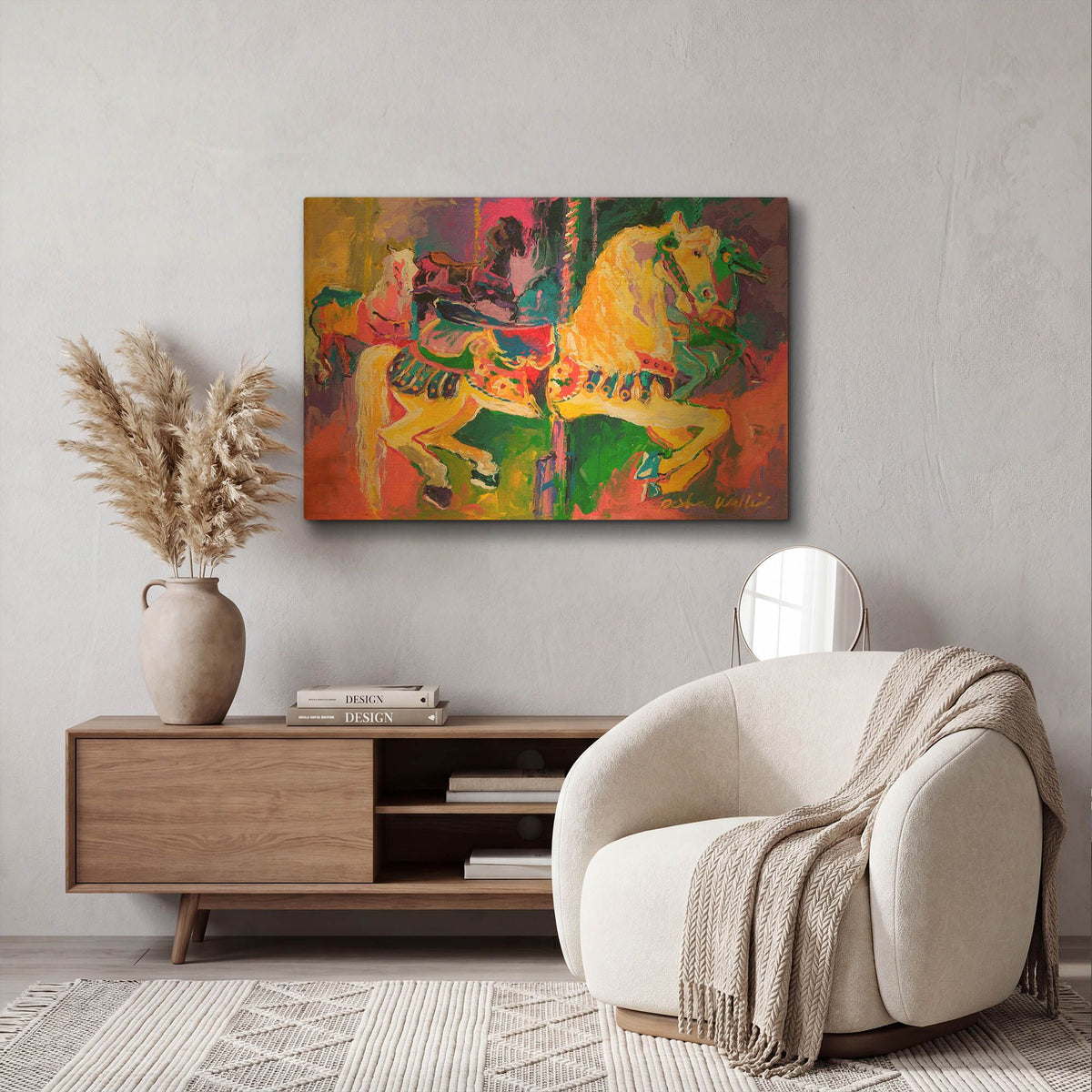 'Artcar 2' By Richard Wallich Gold Metal Wall Art