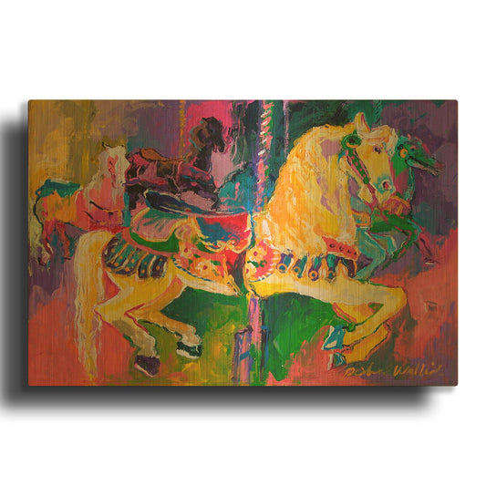 'Artcar 2' By Richard Wallich Gold Metal Wall Art